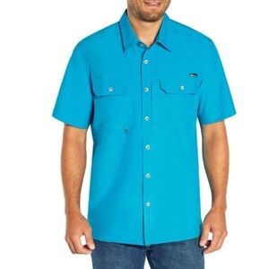 NWT Eddie Bauer men’s woven tech shirt  Large